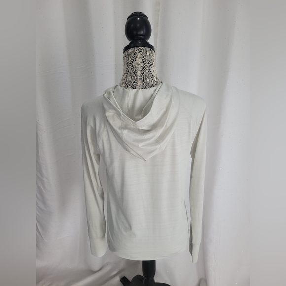 Athleta Pacifica Baja UPF Jacket Size Small Full Zip Thumbholes Holes - Picture 2 of 8